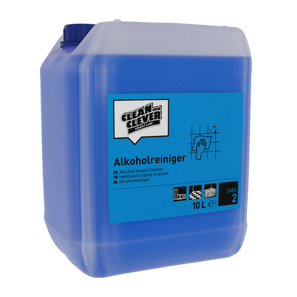 Detergente alcolico SMA 2 blu, liquido, pH: 10,5, contiene alcool, 10 litri, pronto all'uso