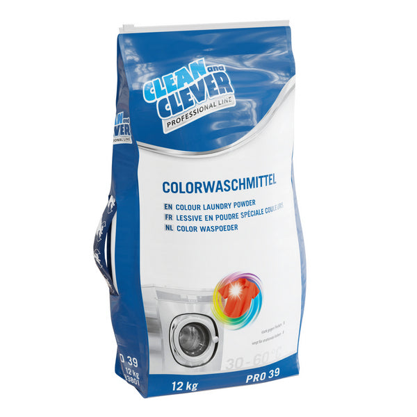 Detergente per colori PRO 39 leggermente profumato, bianco, in polvere, senza fosfati, pH: n/a, 12 kg