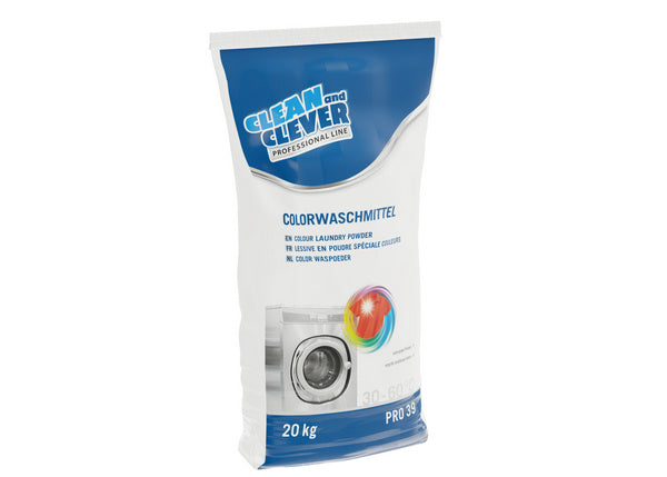 Detergente per colori 39 leggermente profumato, bianco, in polvere, senza fosfati, pH: n/a, 20 kg