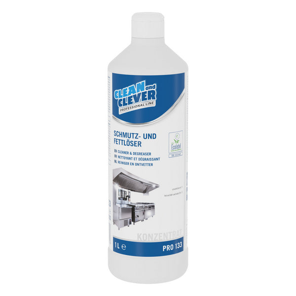 Sgrassatore Universale PRO 133 incolore, rimuove lo sporco e il grasso, liquido, pH: 10,9, 10 litri