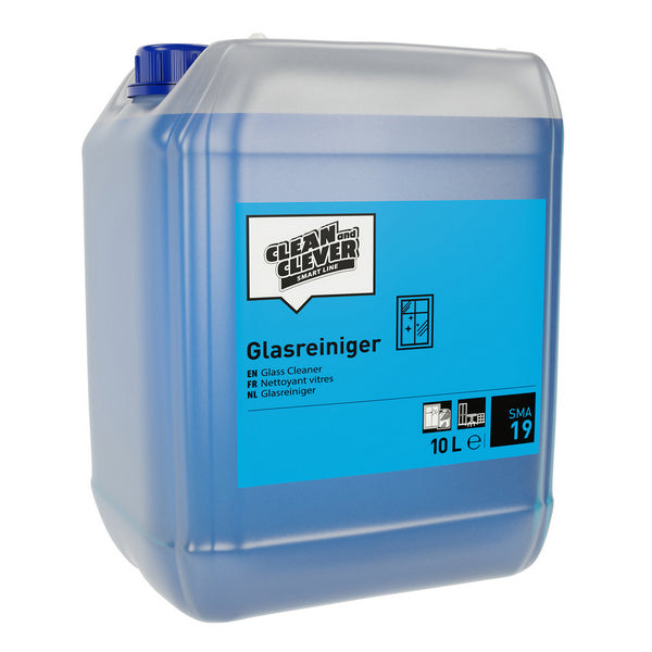 Detergente per vetri SMA 19 liquido, blu, pH 10,5, 10 litri, pronti all'uso e concentrati (a seconda dell'applicazione)