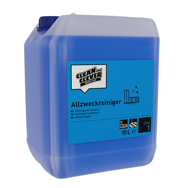Detergente multiuso  SMA 1 liquido, blu, odore di ammoniaca, pH: 11,3, 10 litri