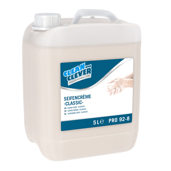 Crema di sapone PRO 92-8 fragranza orientale delicata, bianca, a pH neutro, 5 litri
