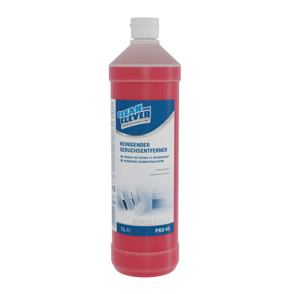 Detergente per rimuove gli odori PRO 45, liquido, odore caratteristico, pH: n.d., 1 litro, concentrato, Conf. 12 pezzi