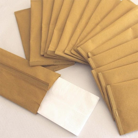 BUSTA PORTAPOSATE AVANA CON TOVAGLIOLO BIANCO 33X33