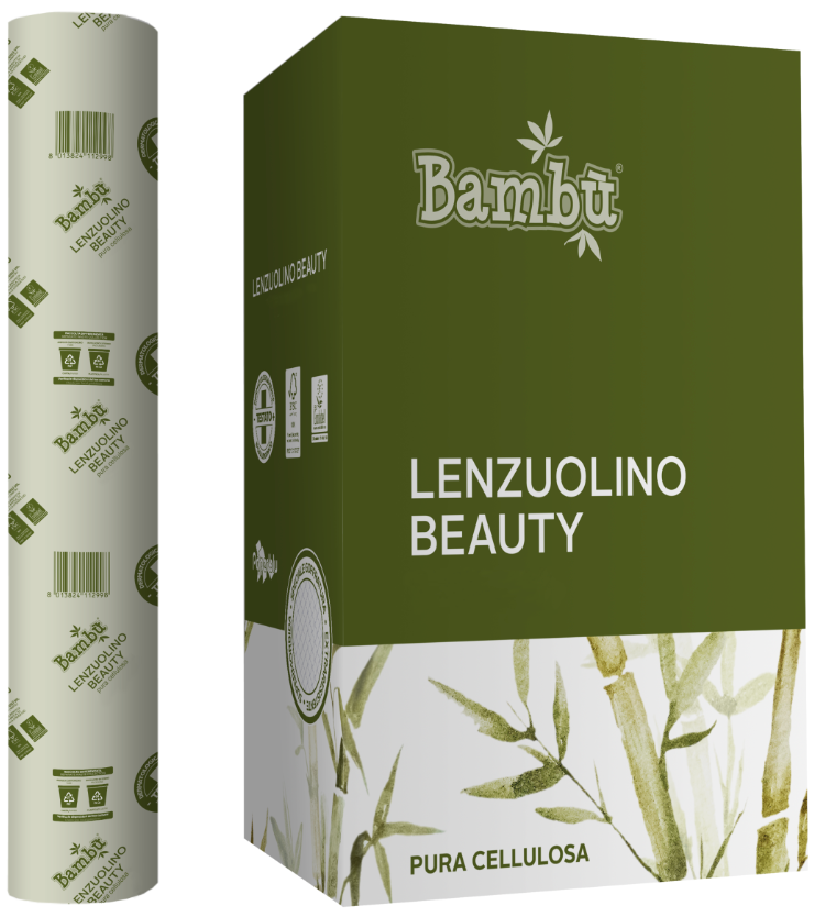 Carta Lettino Super 50M, largo 60cm, 2 veli, Pura Cellulosa, Goffrato, Certificato Ecolabel