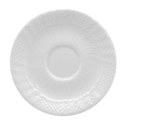 VERSAILLES - PIATTINO CAFFE CM 12 PORCELLANA BIANCA DECORATA
