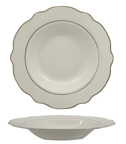 GRACE GOLD WIRE-DEEP PORC. ALUMINUM DISH CM 22