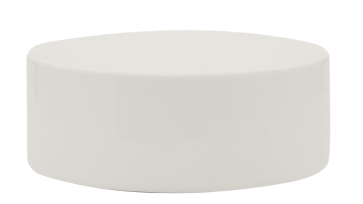 SELECTA-COLONNA GOURMET TONDA BASSA CM.10,5XH.4 BIANCA IN PORCELLANA BIANCA LUCIDA