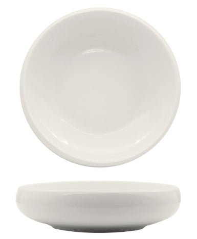 SELECTA-PIATTINO NIDO TONDO CM.12 BIANCO IN PORCELLANA BIANCA LUCIDA