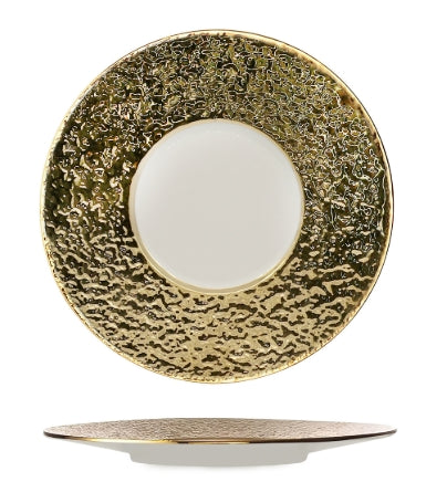 INFINITY GOLD-PIATTO PANE CM.16,5 IN PORCELLANA