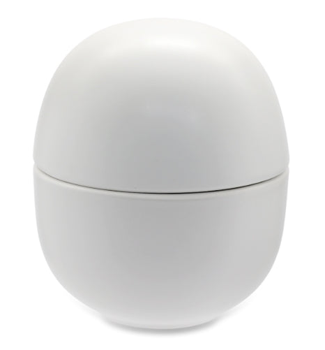 WHITE-COPPETTA UOVO CON COPERCHIO CM.12,5 H.14 IN GRES PORCELLANATO