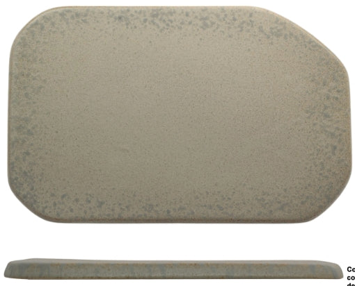 ANTIQUA-BASE GOURMET RETTANGOLARE CM.18X11 IN GRES PORCELLANATO STONEWARE COLORATO DECORO REACTIVE