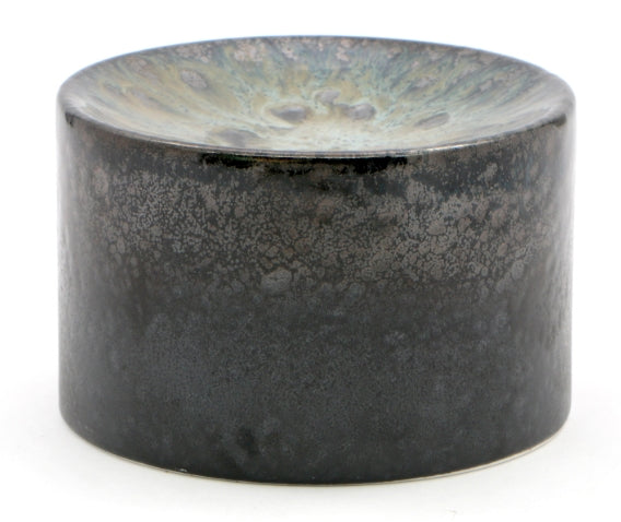 MYTHOS-COLONNA GOURMET TONDA ALTA CM.10,2XH.6,6 IN PORCELLANA COLORATA LUCIDA DECORO REACTIVE ESTERNO SEMIOPACO