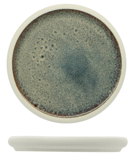 GENESYS EVO BLU-PIATTINO NIDO CM.16,5X2 - PORCELLANA BIANCA ESTERNO A RILIEVO ED INTERNO BLU REACTIVE