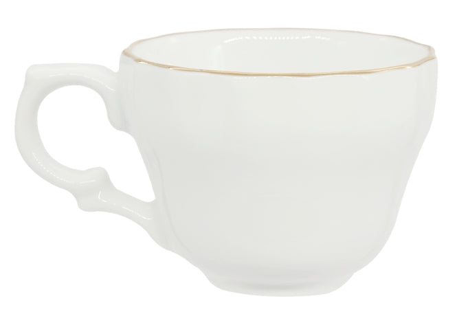 DIANA GOLD - TAZZA CAFFE CL 9 CON DOPPIO FILO ORO AL BORDO 3MM E AL MARLY 1MM
