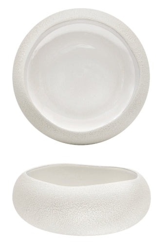 GENESYS EVO BIANCO-COPPETTA CM.13,7 IN PORCELLANA CON FINITURA ESTERNA A BUCCIA D'ARANCIA ED INTERNO BIANCO LUCIDO