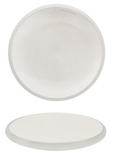 GENESYS EVO BIANCO-PIATTO BASSO CM.30 IN PORCELLANA CON FINITURA ESTERNA A BUCCIA D'ARANCIA ED INTERNO LUCIDO