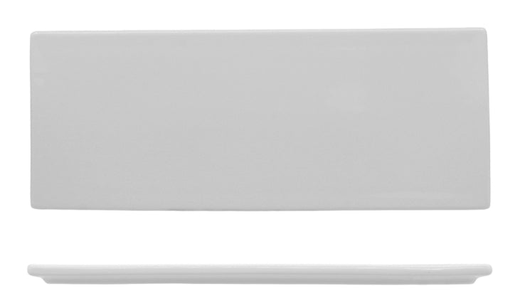 PLANKO- BASE GOURMET RETT. 35,6X14,4X1,1 PORCELLANA BIANCA LUCIDA