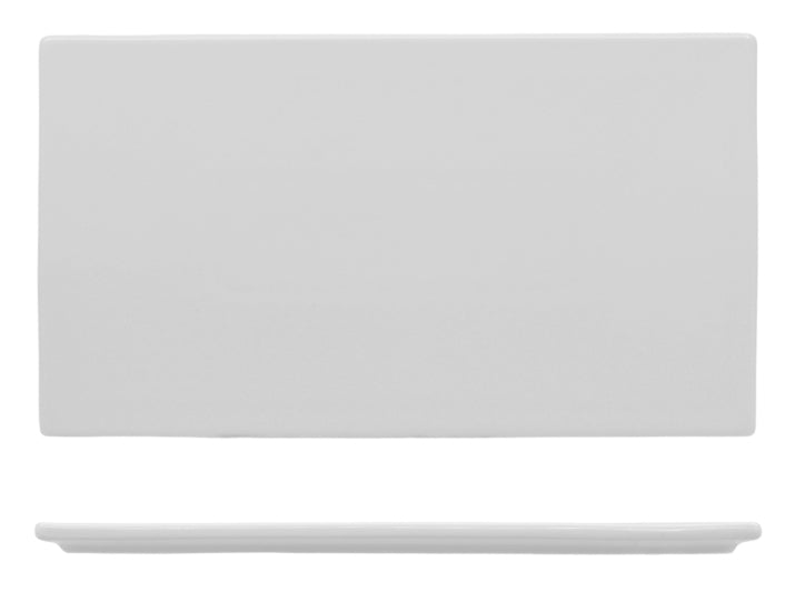 PLANKO- BASE GOURMET RETT. 30,8X17,6X1,1 PORCELLANA BIANCA LUCIDA