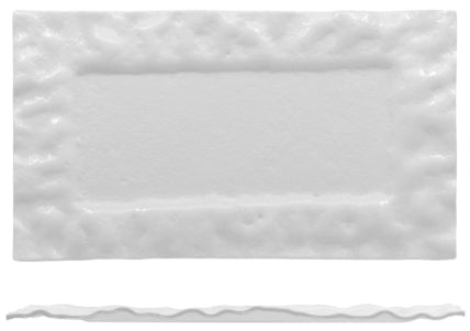 CLOUD - RECTANGULAR PLATE CM 35X21 GLOSSY WHITE