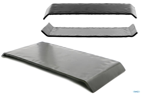 KORA-RECTANGULAR BLACK SEMI-OPAQUE DISH CM 30X14