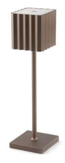 TISCHLEUCHTE LED 10x10 H 36 BRONZE 2,2W dimmbar