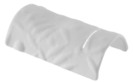 BRIDGE- POGGIAPOSATE BIANCO MATT CM 9,5X5,5 VETRO EXTRASTRONG LAVORATO E DECORATO A MANO