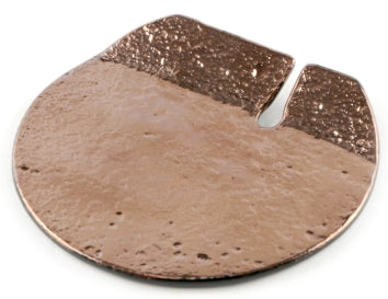 ROUND - POGGIAPOSATE NERO-RAME CM 10 VETRO EXTRASTRONG LAVORATO E DECORATO A MANO