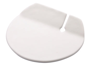 ROUND - POGGIAPOSATE BIANCO MATT CM 10 VETRO EXTRASTRONG LAVORATO E DECORATO A MANO