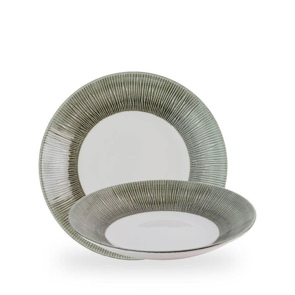 Bamboo Ceramic Spinwash Alpine Piatto Deep Coupe 9 7/8" Box 12 - ALBALD251