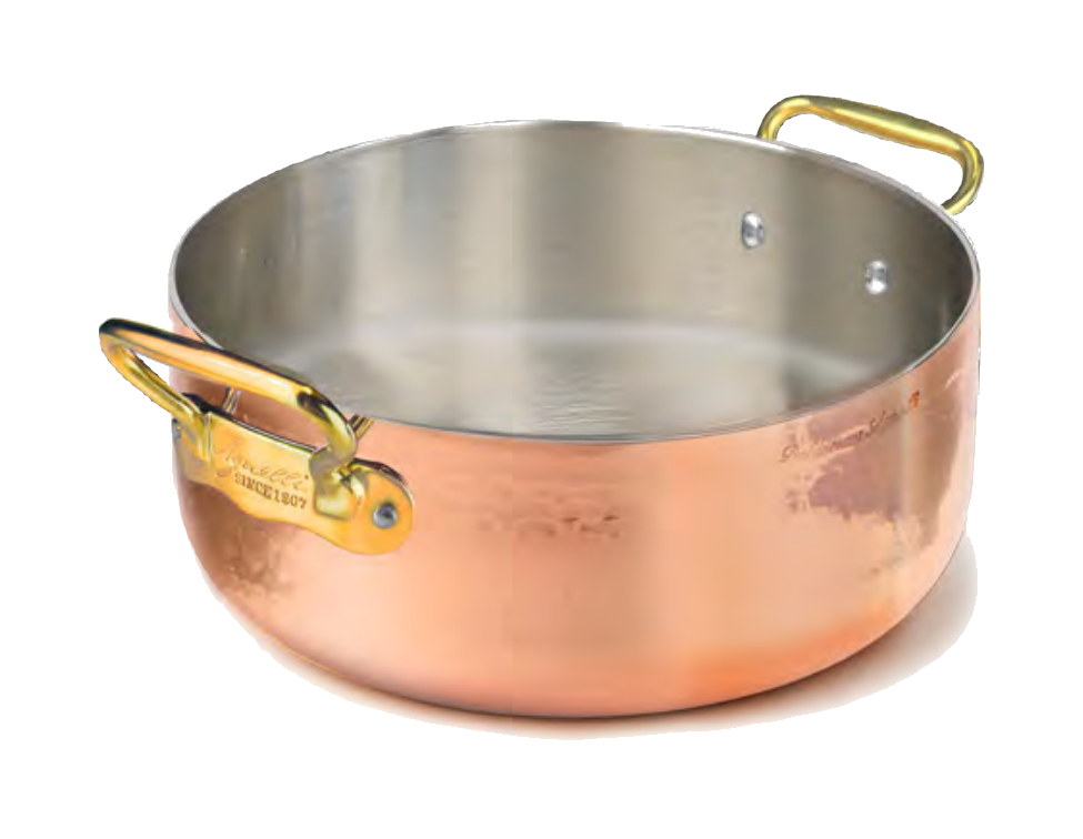 CASS. BASSA RAME ST. MART. 2/M 1907 INOX PVD OTTONE - 20 cm - ALCM0106M20
