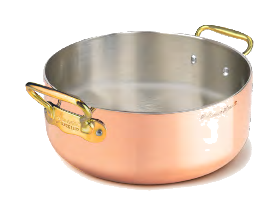 CASS. BASSA RAME ST. 2/M 1907 INOX PVD OTTONE - 20 cm - ALCU010620