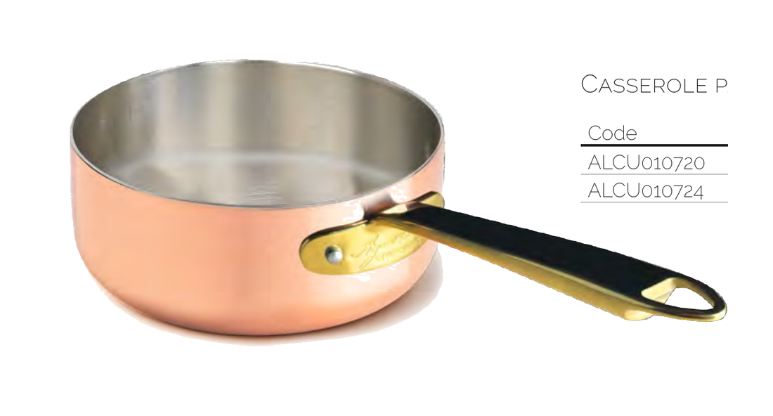CASS. BASSA RAME ST. 1/M 1907 INOX PVD OTTONE - 20 cm - ALCU010720