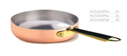 PADELLA RAME ST. INDUZIONE 1/M 1907 INOX PVD OTTONE - 20 cm - ALCU0111PI20