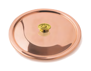 COPERCHIO RAME ST. C/POMOLO 1907 INOX PVD OTTONE - 20 cm - ALCU012920