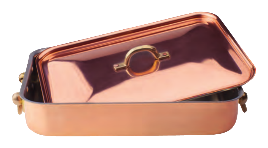 Rostiera+cop.rame st. - 32x23 cm - ALCU150C32