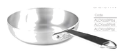 Padella svasata alta "saltare" in alluminio induzione con un manico inox - 28 cm - ALCX111BPI28