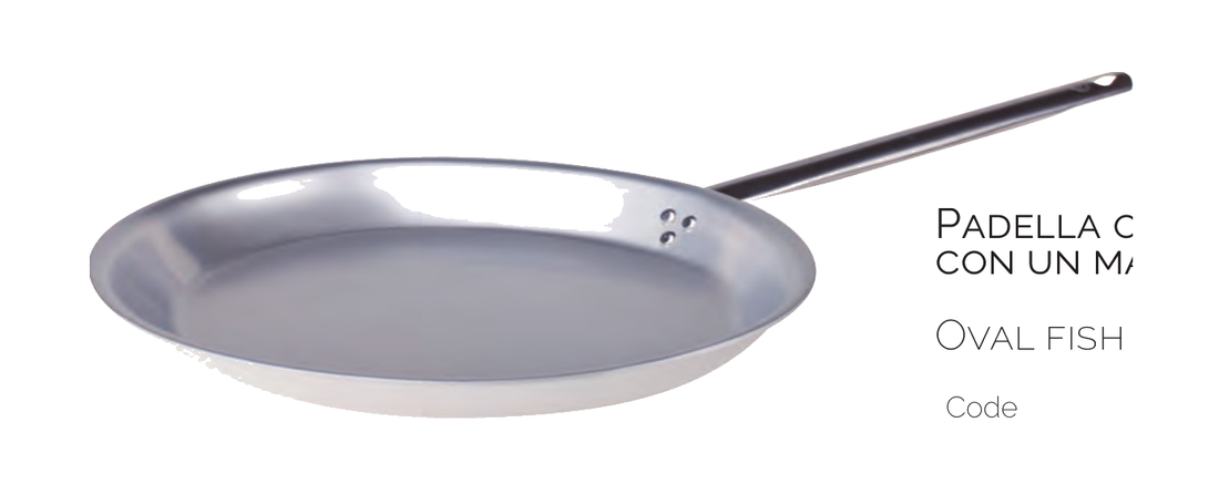Padella ovale pesce 1/m. - 28 cm - ALMA121B40