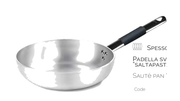 Padella sv.alta 3 mm fondo induz.8mm 1/m.cool - 24 cm - ALMC111BPIC24
