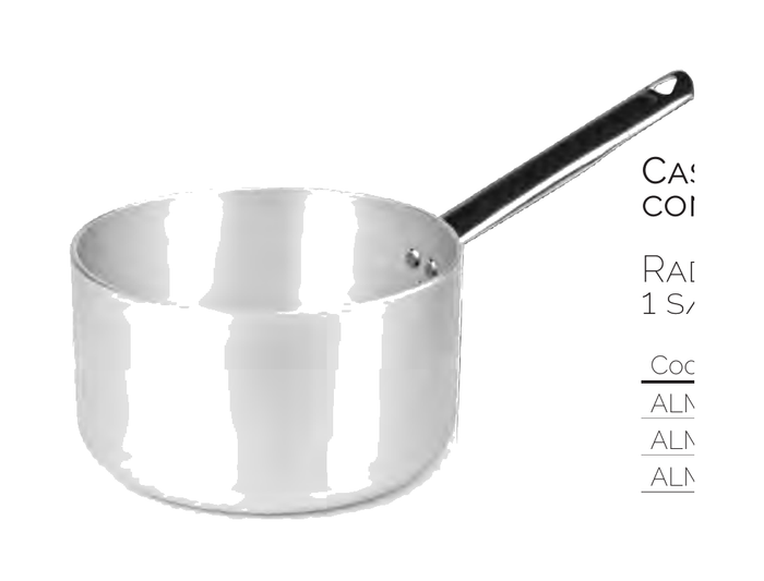 Casseruola alta 1/m all. Al. 5mm cm. 20 - ALMR110520
