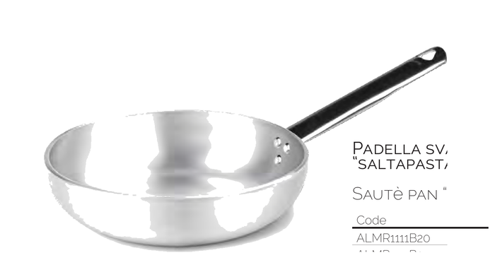 Padella 1/m.svas.alta rad.5mm. - 20 cm - ALMR1111B20