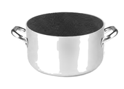 Casseruola alta 2/m all. Shark skin - 24 cm - ALSA104G24