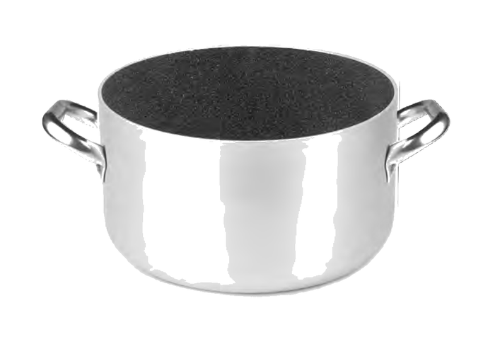 Casseruola alta 2/m all. Shark skin fondo induzione - 20 cm - ALSA104GPI20