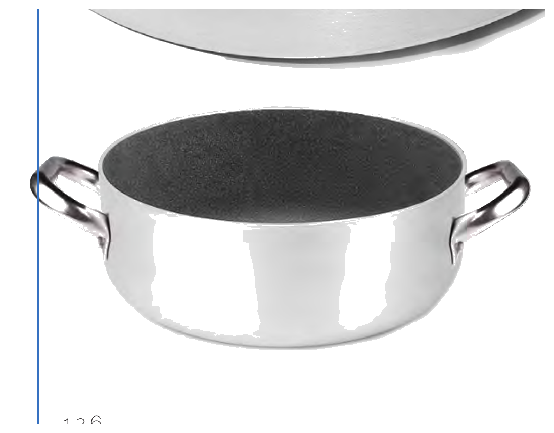 Casseruola bassa 2/m all. Shark skin fondo induzione - 20 cm - ALSA106GPI20