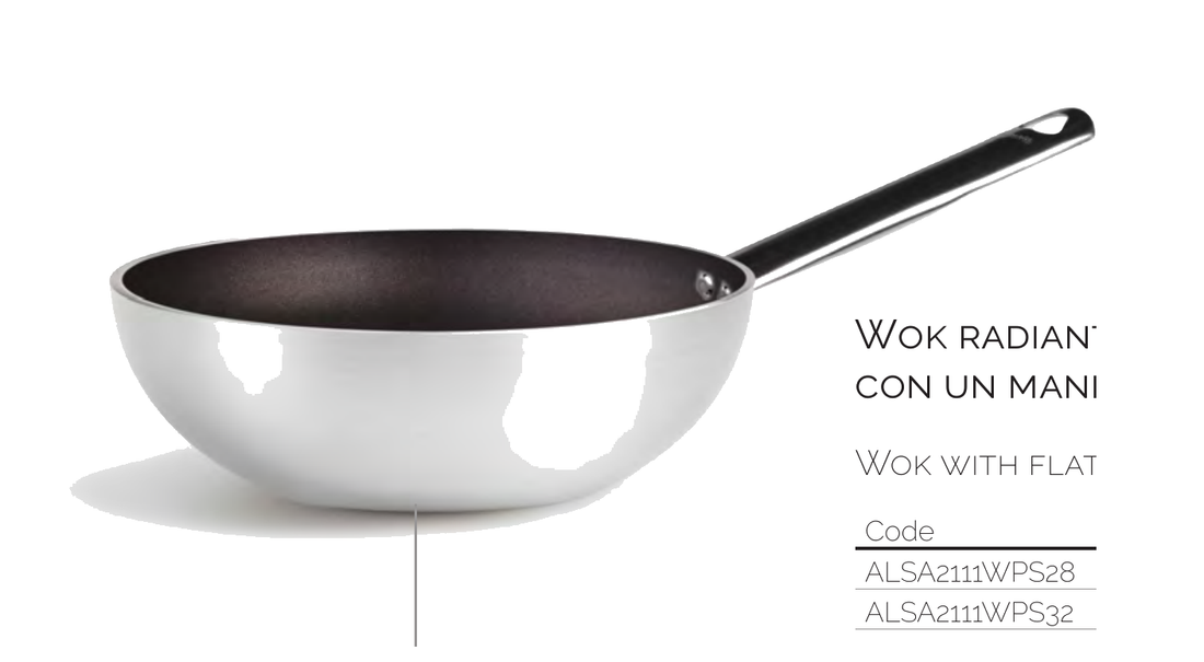 Wok plat.5mm.f/piano - 28 cm - ALSA2111WPS28