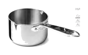 Casseruola alta aluinox 1907 1/m con 2 beccucci - 12 cm - ALUM10512