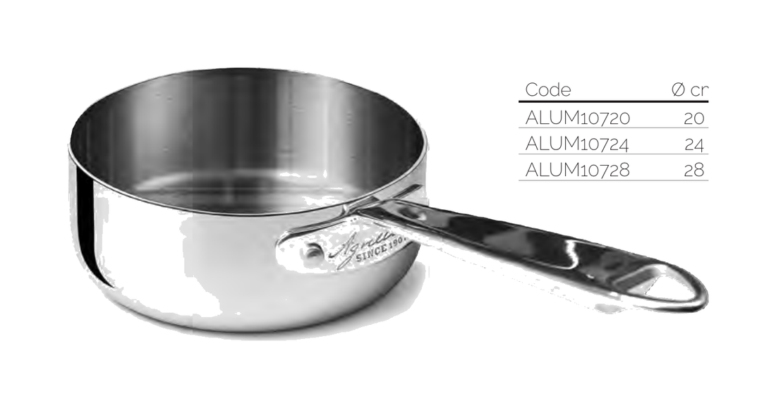 Casseruola bassa aluinox 1907 1/m - 20 cm - ALUM10720