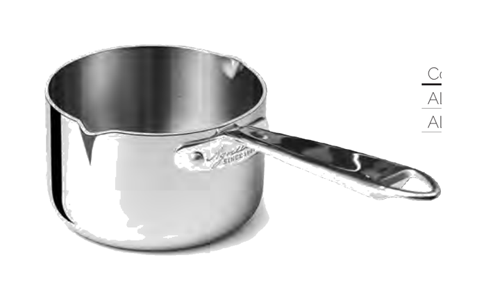 Casseruola alta aluinox 1907 1/m c/bec.dx-sx - 12 cm - ALUM110512