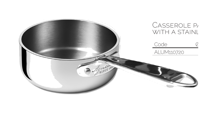Casseruola bassa aluinox 1907 1/m cm 20 - ALUM110720